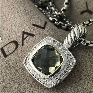 David Yurman Albion Lemon Citrine Sterling Pendant